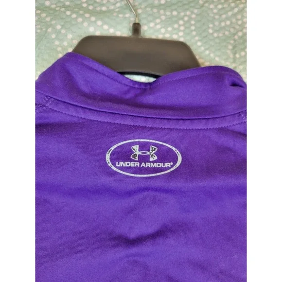 Under Armour JMU Dukes‎ Purple Heatgear Quarter Zip Pullover Men's 2XL - Picture 7 of 9